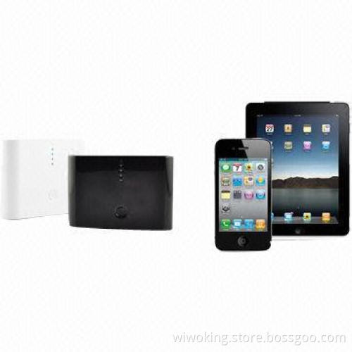 Portable Power Bank for iPhone/iPad, with LED Lamp and 12,000mAh Large Capacity
